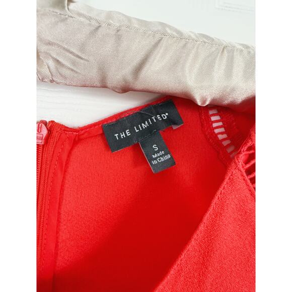 The Limited Shift Dress Small Butterfly Sleeve Classic Feminine Event Pink Red - Picture 4 of 6